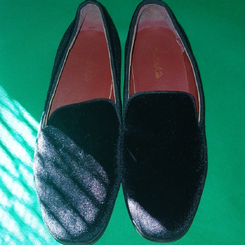 Black Like Velvet Loafers.. No Box